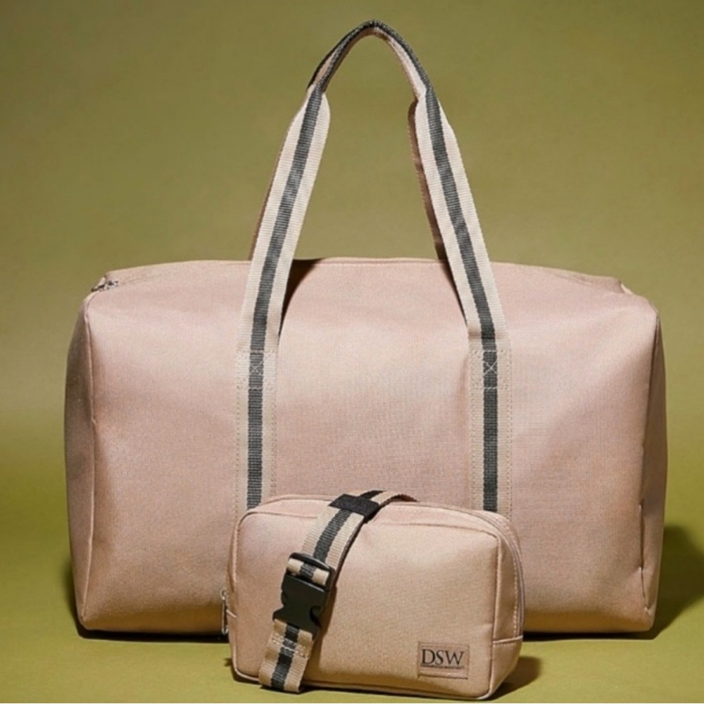 DSW Tan Travel Bag Set
